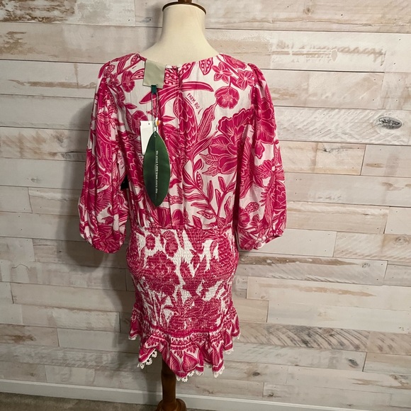 NWT Farm Rio Tropical Woodcut mini dress size XS - Picture 4 of 10